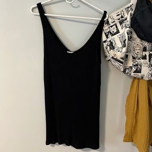 Reformation Ribbed Mini Dress